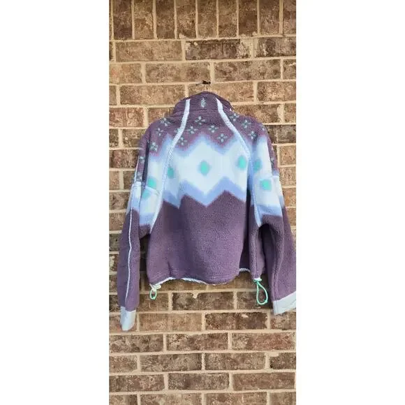 Free People Movement Printed Mountain High 1/2 Zip Size Small - Picture 7 of 7